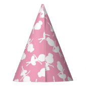 バレリーナパターン、バレエの女の子、バレエダンス パーティーハット (裏面)