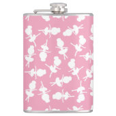 バレリーナパターン、バレエの女の子、バレエダンス フラスク (正面)