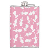 バレリーナパターン、バレエの女の子、バレエダンス フラスク (裏面)