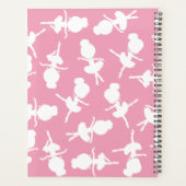 バレリーナパターン、バレエの女の子、バレエダンス プランナー手帳 (裏面)