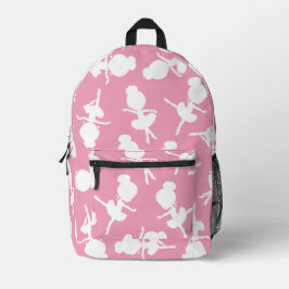 バレリーナパターン、バレエの女の子、バレエダンス プリントバックパック