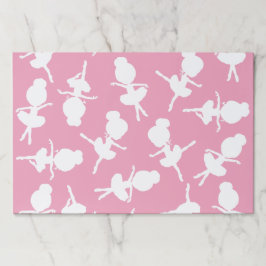 バレリーナパターン、バレエの女の子、バレエダンス ペーパーパッド