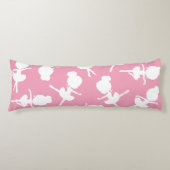 バレリーナパターン、バレエの女の子、バレエダンス ボディピロー (正面)