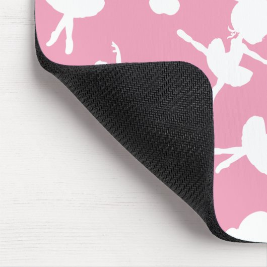 バレリーナパターン、バレエの女の子、バレエダンス マウスパッド (コーナー)