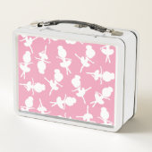 バレリーナパターン、バレエの女の子、バレエダンス メタルランチボックス (裏面)