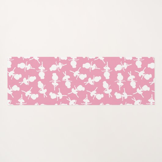 バレリーナパターン、バレエの女の子、バレエダンス ヨガマット (裏面(横))