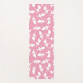 バレリーナパターン、バレエの女の子、バレエダンス ヨガマット (正面)