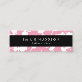 バレリーナパターン、バレエ先生、ダンススタジオ スキニー名刺