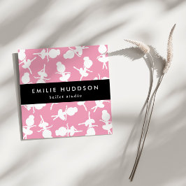 バレリーナパターン、バレエ先生、ダンススタジオ スクエア名刺