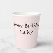 バレリーナパーソナライズされたパーティー 紙コップ (左)