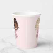 バレリーナパーソナライズされたパーティー 紙コップ (右)