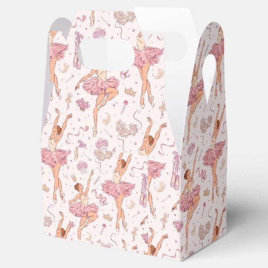 バレリーナパーティーの好意 – 誕生日- Sweet 16 Fav フェイバーボックス (オープン)