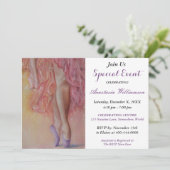 バレリーナパーティーイベント招待状 招待状 (スタンド正面)