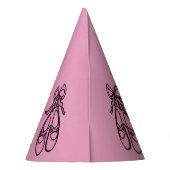 バレリーナパーティーハットピンク パーティーハット (裏面)