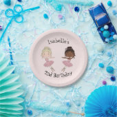 バレリーナパーティーパーソナライズされたプレート ペーパープレート (パーティー)