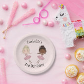 バレリーナパーティーパーソナライズされたプレート ペーパープレート (パーティー)