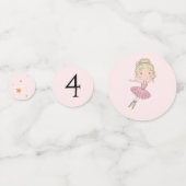 バレリーナパーティー紙吹雪テーブルデコール コンフェッティ (裏面)