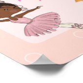 バレリーナパーティー1stバースデーマイルストーンポスター ポスター (角)