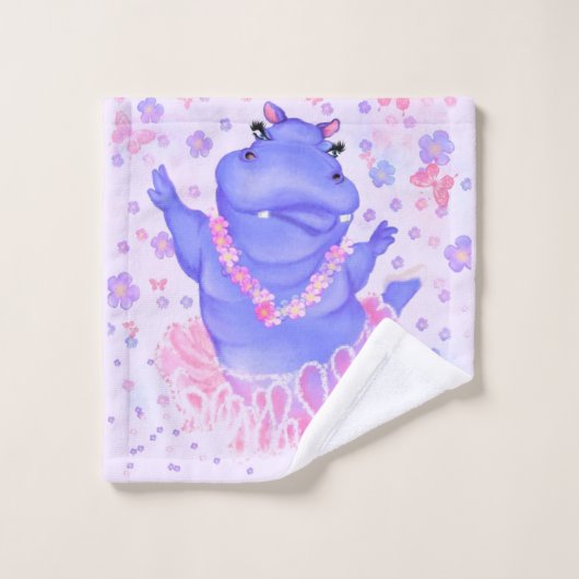 バレリーナヒッポバスおもしろいタオルズバレエダンサー バスタオルセット (ウォッシュタオル)