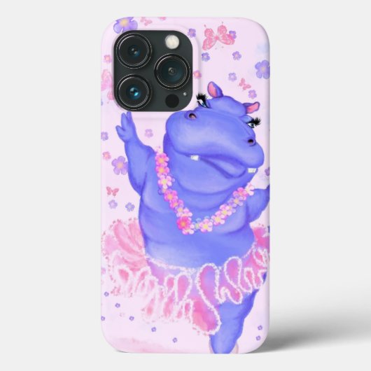 バレリーナヒッポバレエおもしろいダンサーiPhoneケース Case-Mate iPhoneケース (裏面)