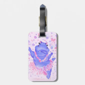 バレリーナヒッポラゲッジタグハッピーバレエダンサー ラゲッジタグ (裏面縦)