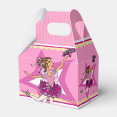 バレリーナピンクイエローガールズ誕生日お願いボックス フェイバーボックス (裏面サイド)