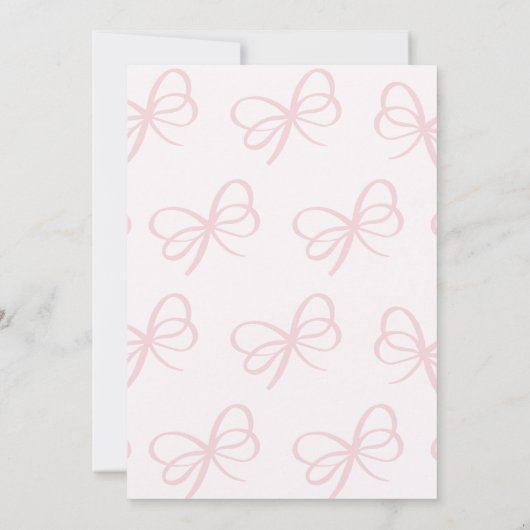 バレリーナピンクツーツートゥキュート2歳の誕生日 招待状 (裏面)