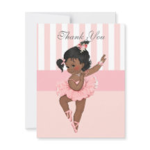 バレリーナピンクトゥトゥストライプフラワーズレースサンキュー