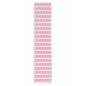 バレリーナピンクバレエダンスポインテトーシューズ ショートテーブルランナー (正面)