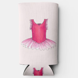 バレリーナピンクバレエダンスリサイタルツチュコスチューム スリム缶クーラー