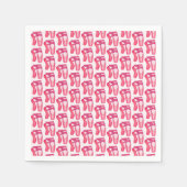 バレリーナピンクバレエダンスリサイタルトーシューズ スタンダードカクテルナプキン (正面)