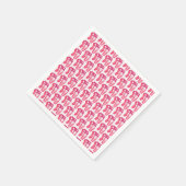 バレリーナピンクバレエダンスリサイタルトーシューズ スタンダードカクテルナプキン (角)