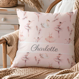 バレリーナピンクバレエパーソナライズされたシューズ名 クッション