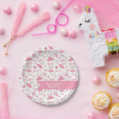 バレリーナピンクパーティープレート7" ペーパープレート (パーティー)