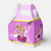 バレリーナピンクパープル7th女の子の誕生日のお願いボックス フェイバーボックス (裏面サイド)