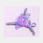 バレリーナフリースブランケット フリースブランケット (正面(横))