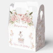 バレリーナブラックブラウネットバレエ誕生日パーティー フェイバーボックス (オープン)