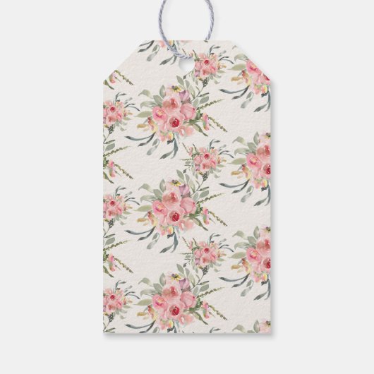 バレリーナプリンセスフローラ赤面誕生日パーティー ギフトタグ (裏面)