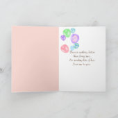 バレリーナベア2歳の誕生日 カード (内部)