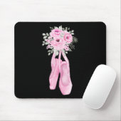 バレリーナポインテシューズフラワーズバレエダンサーのスプリン マウスパッド (マウス)
