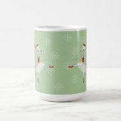 バレリーナマウスのクリスマススノーフレーク コーヒーマグカップ (中央)