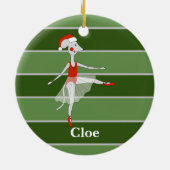 バレリーナマウスのクリスマススペシャル セラミックオーナメント (裏面)