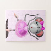 バレリーナマウスジグソーパズル – あなたの色 – 文字 ジグソーパズル (横)