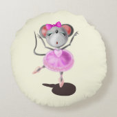 バレリーナマウス円枕 ラウンドクッション (裏面)