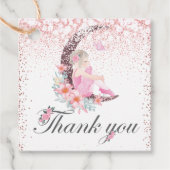 バレリーナムーンパステルピンクありがとう写真 フェイバータグ (正面)