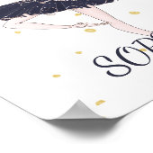 バレリーナ個人金ゴールドスポットポスター ポスター (角)