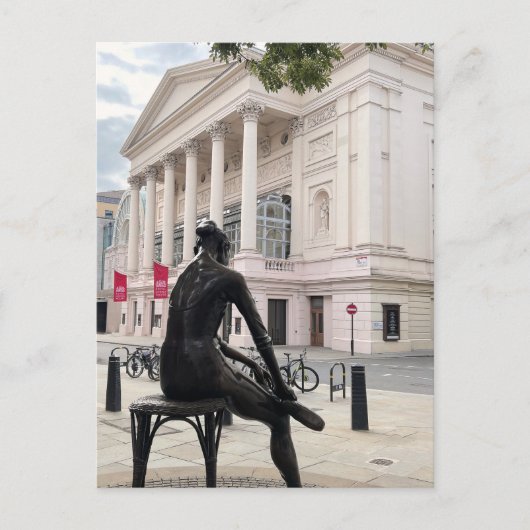 バレリーナ像コヴェントガーデンロンドン葉書 ポストカード (正面)