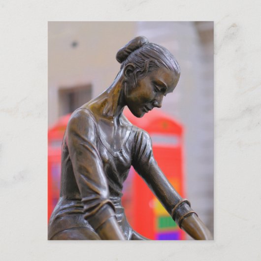 バレリーナ像コヴェントガーデンロンドン葉書 ポストカード (正面)