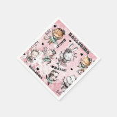 バレリーナ動物 スタンダードカクテルナプキン (角)