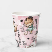 バレリーナ動物 紙コップ (裏面)